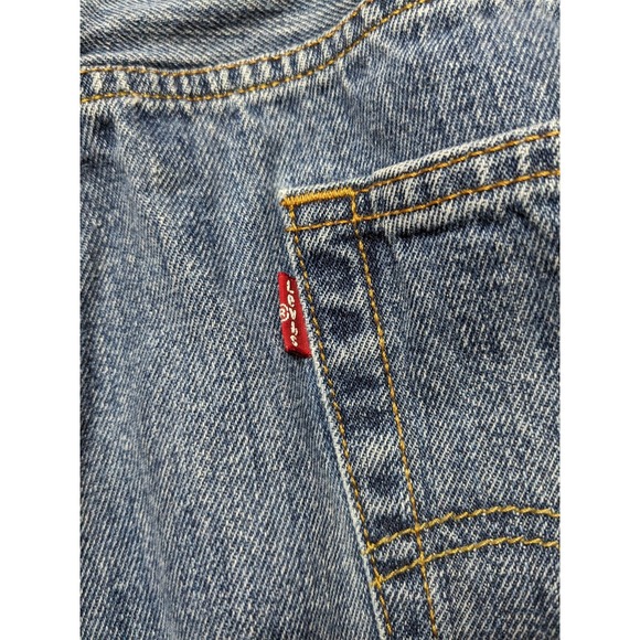 LEVIS 501 ORIGINAL STRAIGHT  Button Fly Denim Blue Jeans - Men 40X30 - Picture 16 of 16
